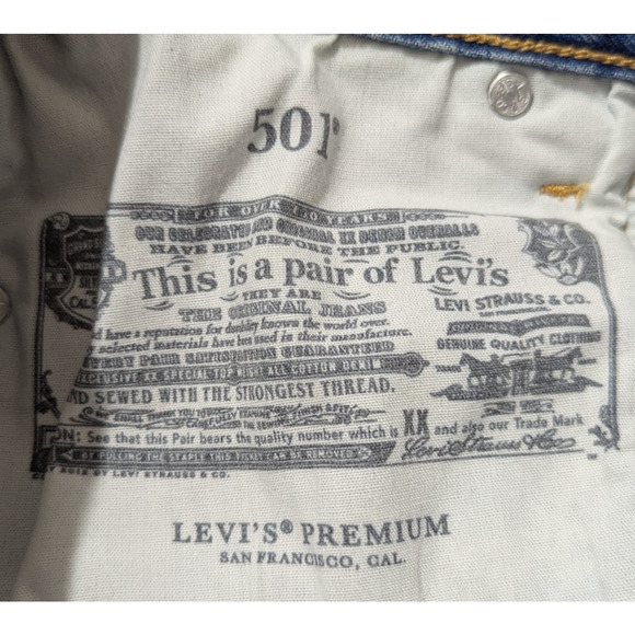 Levi's 501 90s Women's Jeans sz 25/27 button fly distressed 100% cotton 1225 - Picture 9 of 9